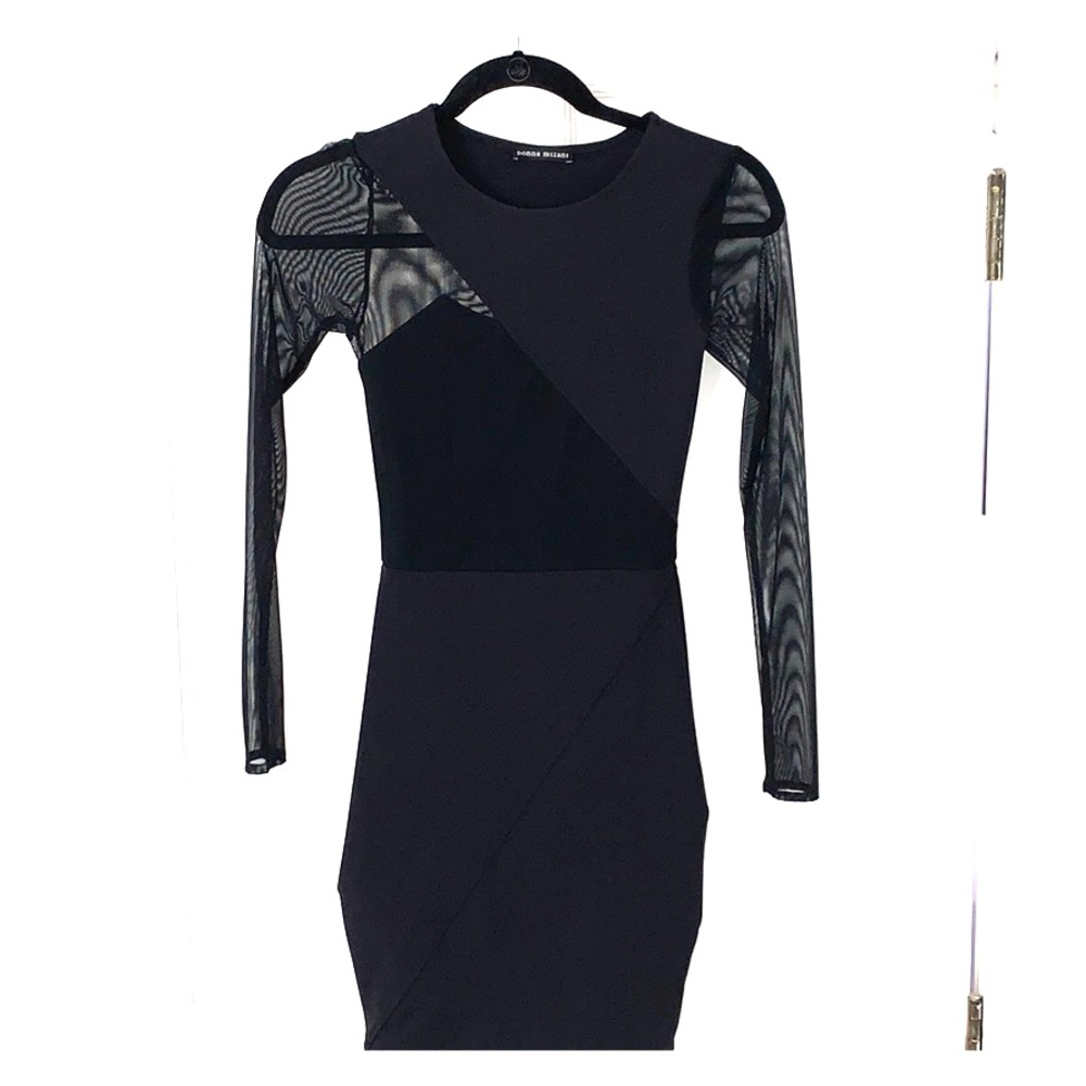 Donna Mizani Sheer Panel Dress